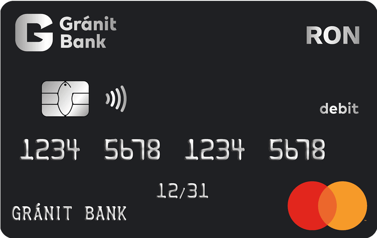 Gránitbank RON debit kártya.